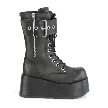 DemoniaCult Mens Boots PETROL-150 Blk Vegan Leather