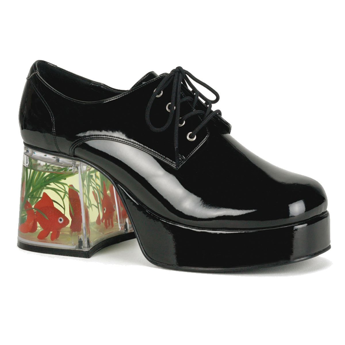 Funtasma Mens niedriger Schuh. PIMP-02 BLK Pat.