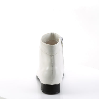 Funtasma Mens niedriger Schuh. PIMP-50 WHT PU.