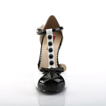 Pleaser Pink Label Frauenpumpen PINUP-02 BLK-WHT PAT