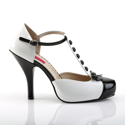 Pleaser Pink Label Frauenpumpen PINUP-02 BLK-WHT PAT
