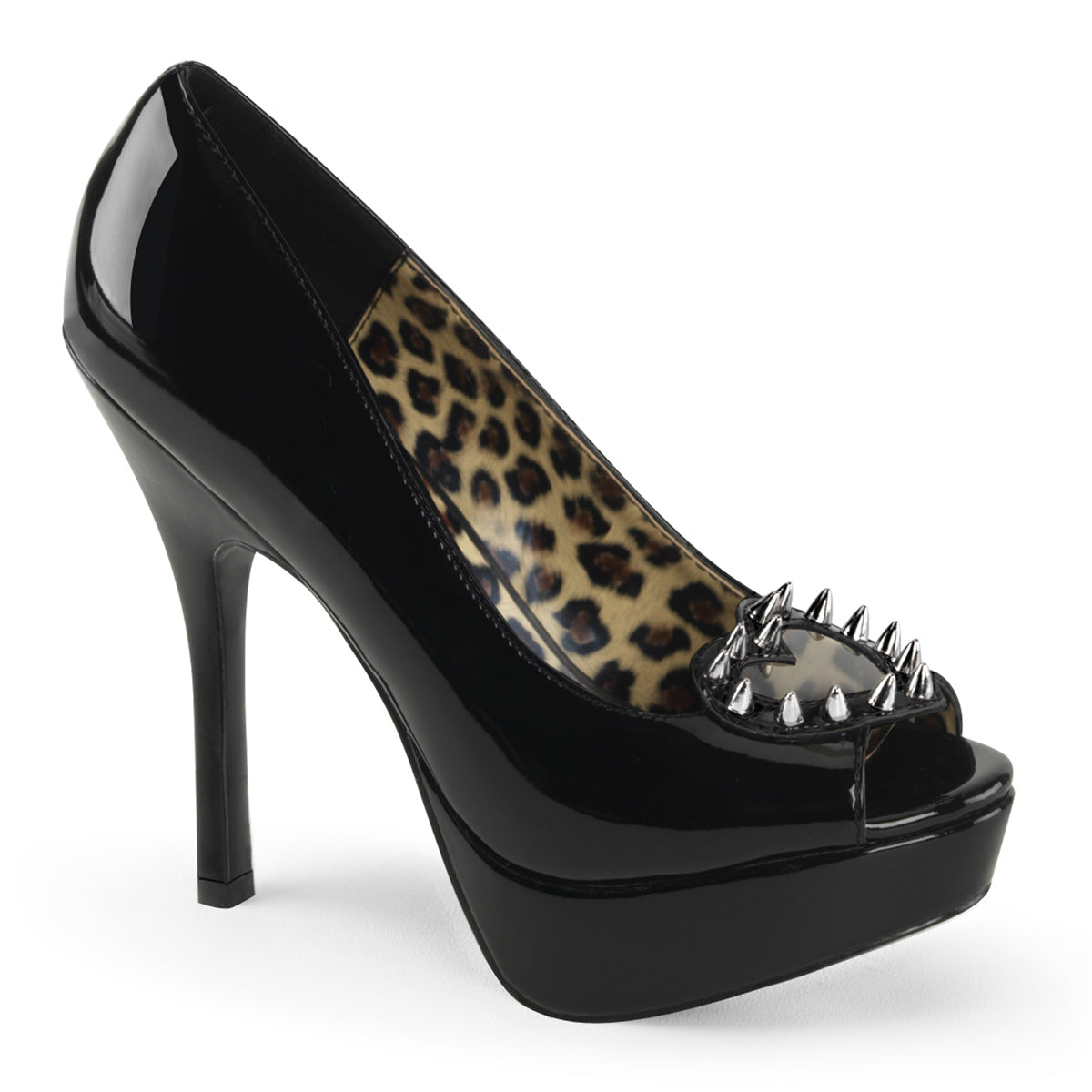 DemoniaCult Frauenpumpen PIXIE-17 BLK PAT-PVC