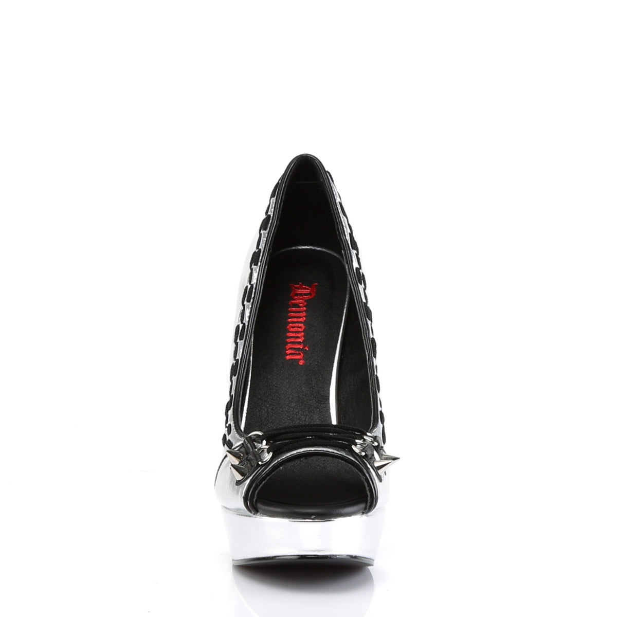 DemoniaCult Frauenpumpen PIXIE-18 SLV Vegan Leder