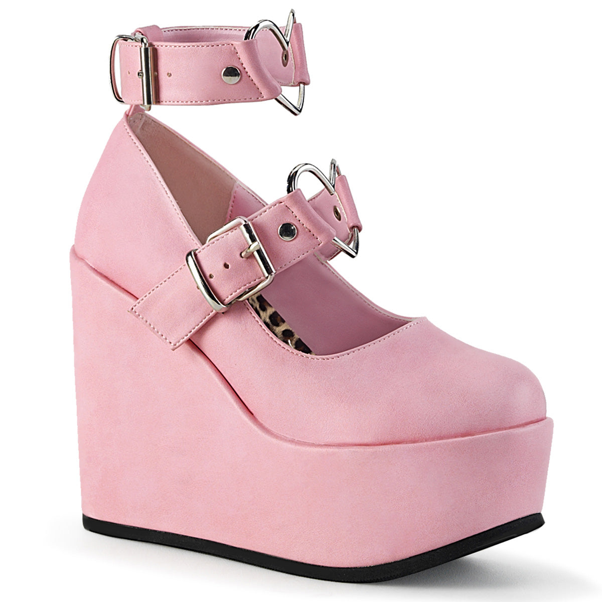 DemoniaCult Frauenpumpen POISON-99-2 B. Pink Vegan Leder