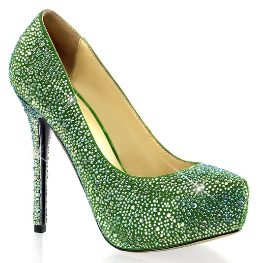 Pleaser Tag & Nacht Frauen Prestige-20 grüne Wildleder