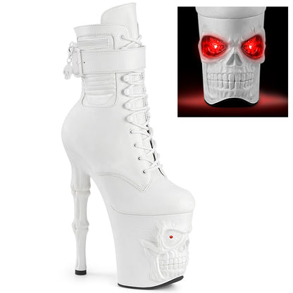 Pleaser Women's Platform Shoes RAPTURE-1020STR-LT Wht Faux Leather/Wht Matte