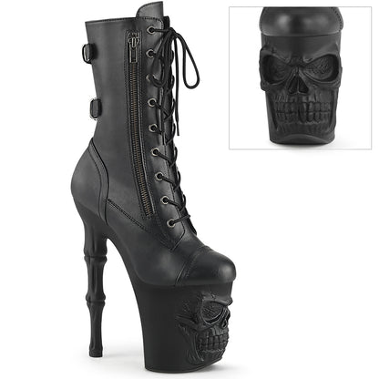 Pleaser  Ankle Boots RAPTURE-1047 Blk Faux Leather/Blk Matte