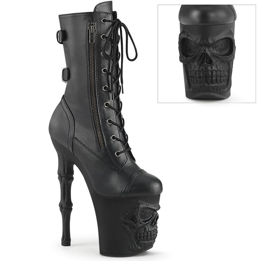 Pleaser  Stiefeletten RAPTURE-1047 BLK Faux Leder/BLK Matte