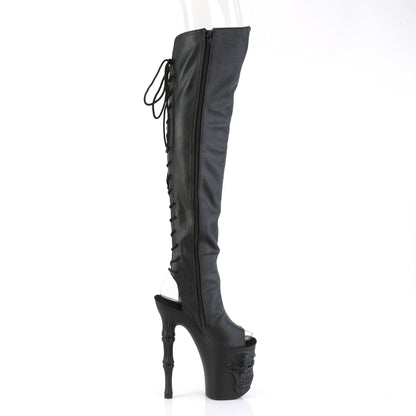 Pleaser  Stiefel RAPTURE-3019 BLK Faux Leder/BLK Matte