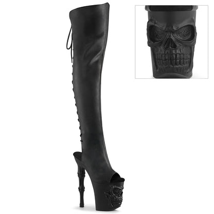 Pleaser  Stiefel RAPTURE-3019 BLK Faux Leder/BLK Matte
