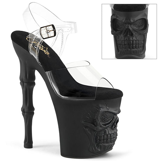 Pleaser Women's Platform Shoes RAPTURE-808 Clr/Blk Matte