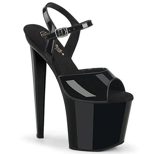Pleaser Women's Platform Shoes RAZZLE-809 Blk Pat/Blk