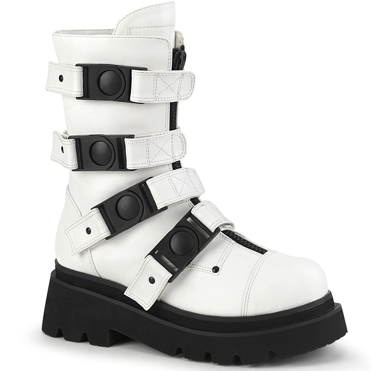 DemoniaCult  Stiefel RENEGADE-55 wht veganes Leder