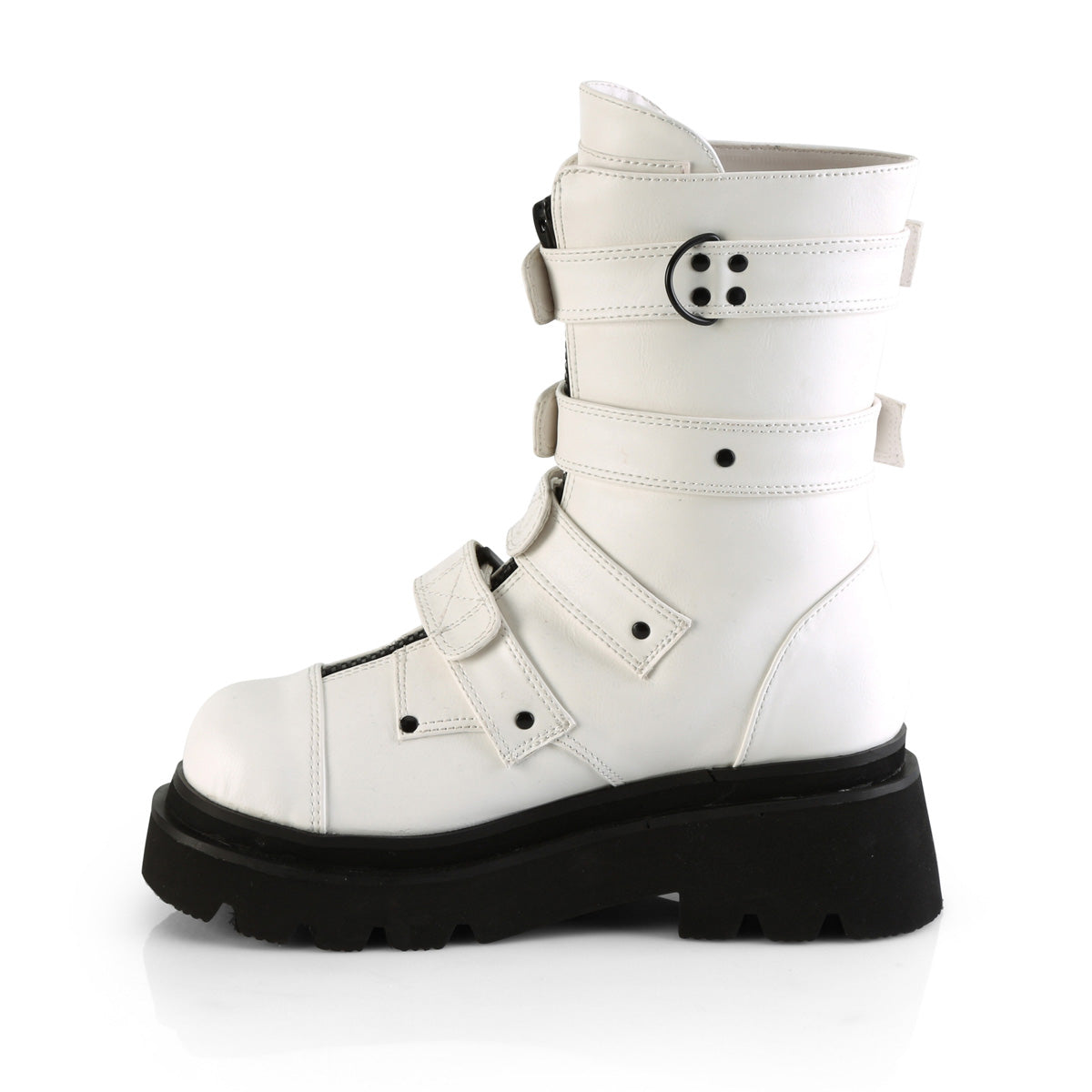 DemoniaCult  Stiefel RENEGADE-55 wht veganes Leder