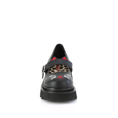 DemoniaCult  Pumps RENEGADE-56 BLK Vegan Leder