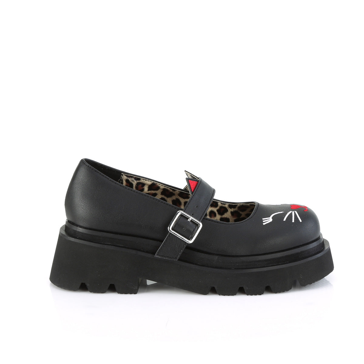 DemoniaCult  Pumps RENEGADE-56 BLK Vegan Leder