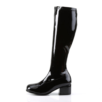 Funtasma Womens Boots. Retro-300 BLK Str Pat