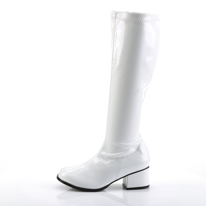 Funtasma Womens Boots. Retro-300 WHT Str Pat