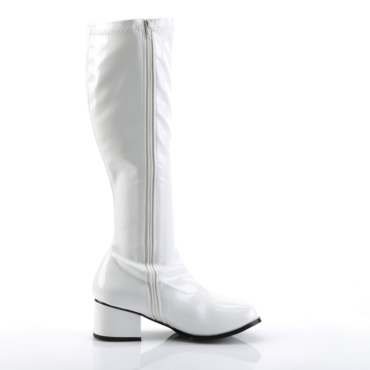 Funtasma Womens Boots. Retro-300 WHT Str Pat