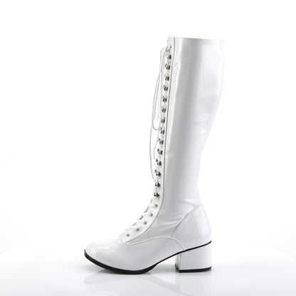 Funtasma Womens Boots. Retro-302 WHT STR Pat