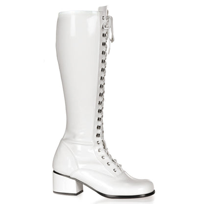 Funtasma Womens Boots. Retro-302 WHT STR Pat