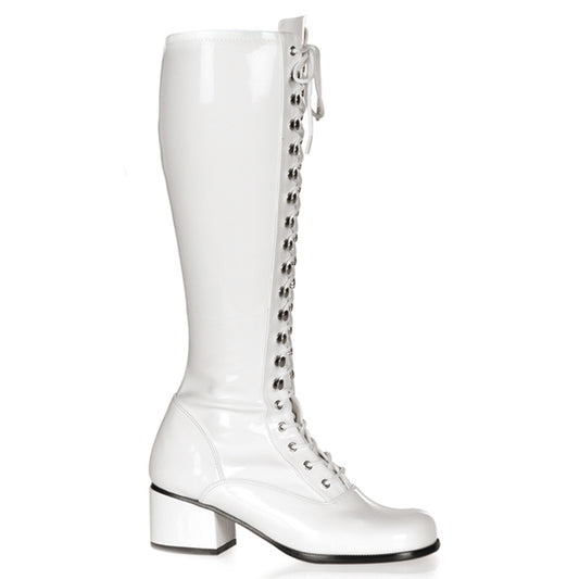 Funtasma Womens Boots. Retro-302 WHT STR Pat