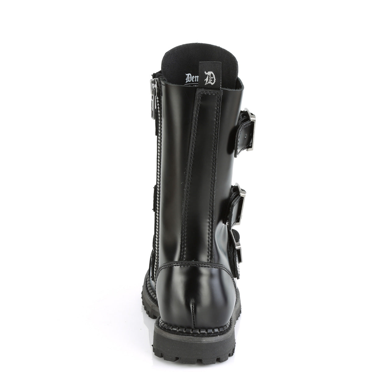 DemoniaCult Mens Boots RIOT-12BK Blk Leather
