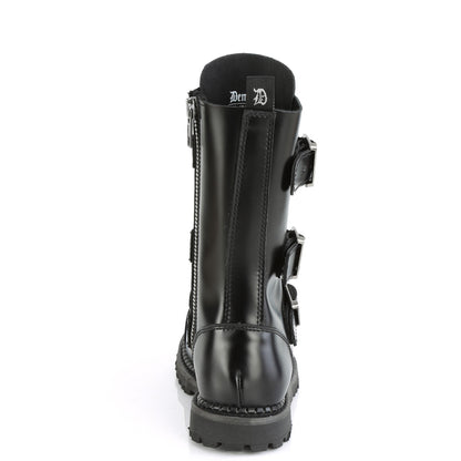 DemoniaCult Mens Boots RIOT-12BK Blk Leather