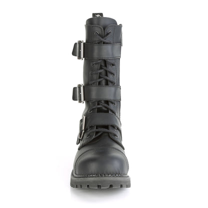 DemoniaCult Herrenstiefel RIOT-12BK BLK Vegan Leder