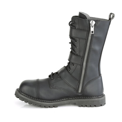 DemoniaCult Herrenstiefel RIOT-12BK BLK Vegan Leder