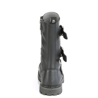 DemoniaCult Herrenstiefel RIOT-12BK BLK Vegan Leder