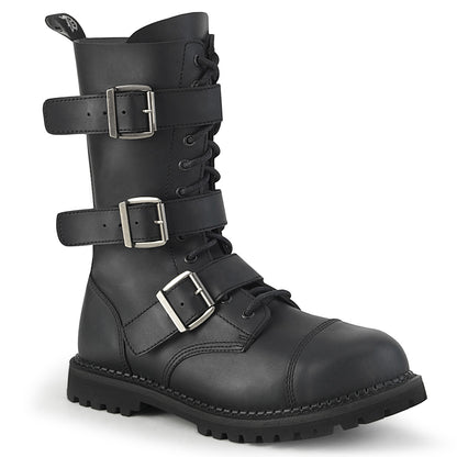 DemoniaCult Herrenstiefel RIOT-12BK BLK Vegan Leder
