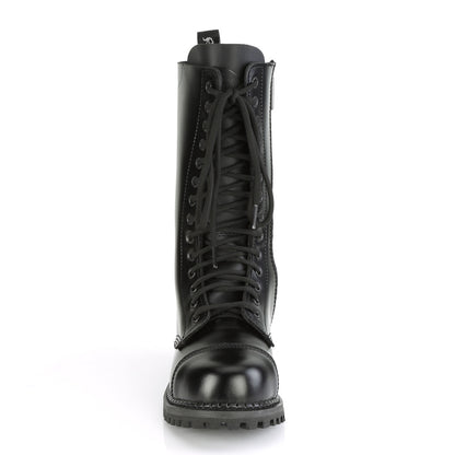 DemoniaCult Mens Boots RIOT-14 Blk Leather
