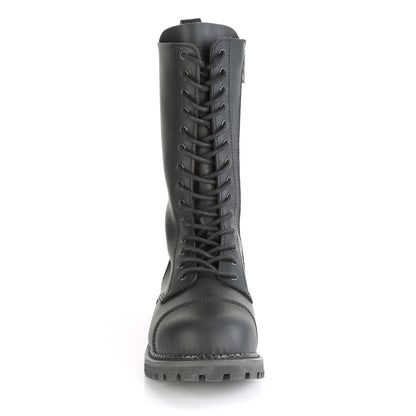 DemoniaCult Herrenstiefel RIOT-14 BLK Vegan Leder