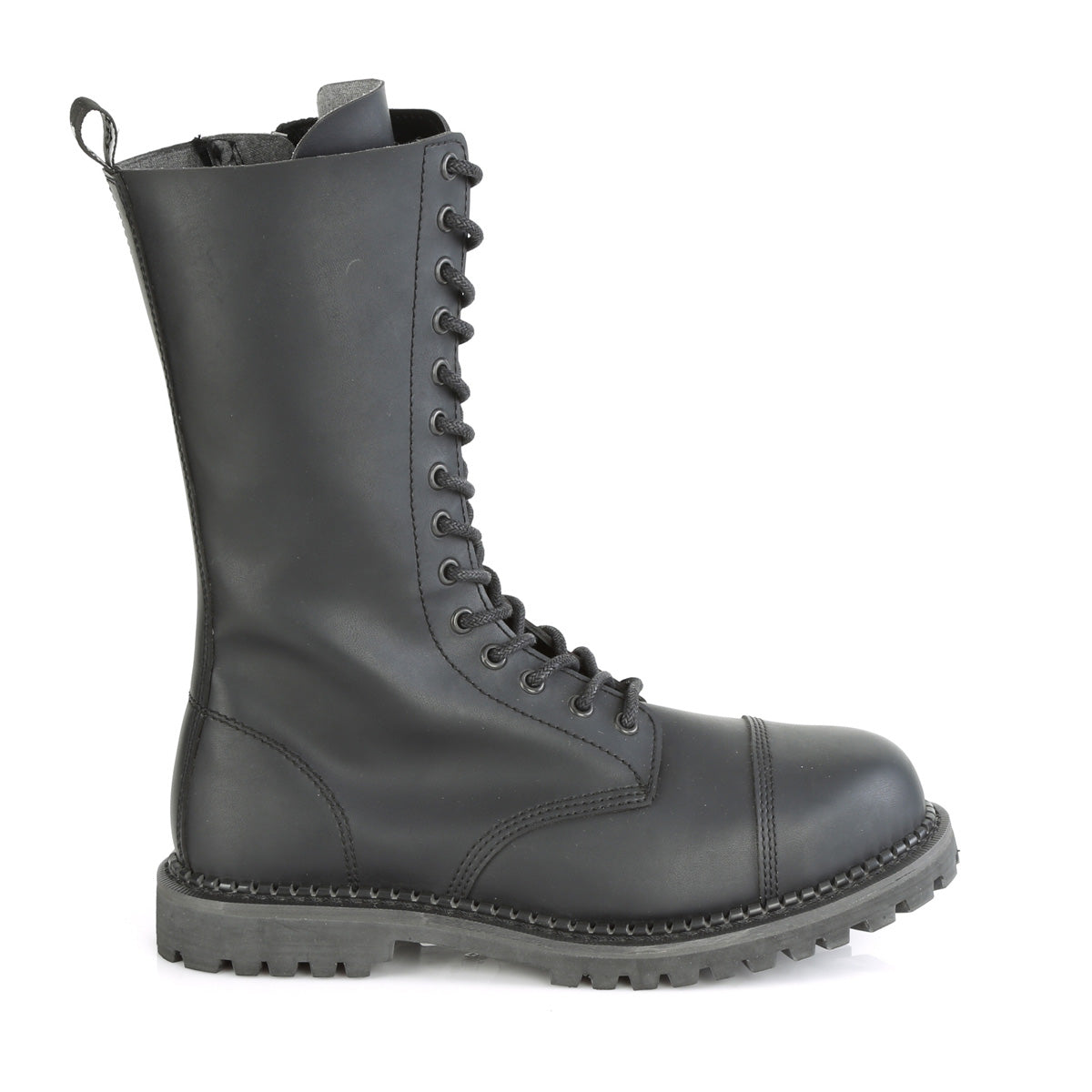 DemoniaCult Herrenstiefel RIOT-14 BLK Vegan Leder