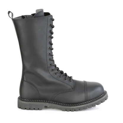 DemoniaCult Herrenstiefel RIOT-14 BLK Vegan Leder