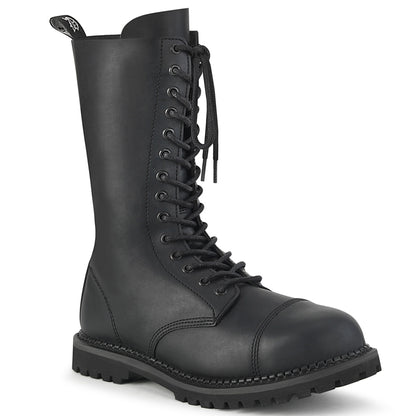 DemoniaCult Herrenstiefel RIOT-14 BLK Vegan Leder