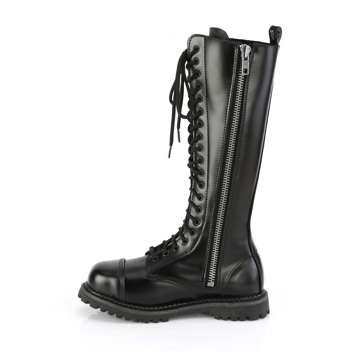DemoniaCult Mens Boots RIOT-20 Blk Leather