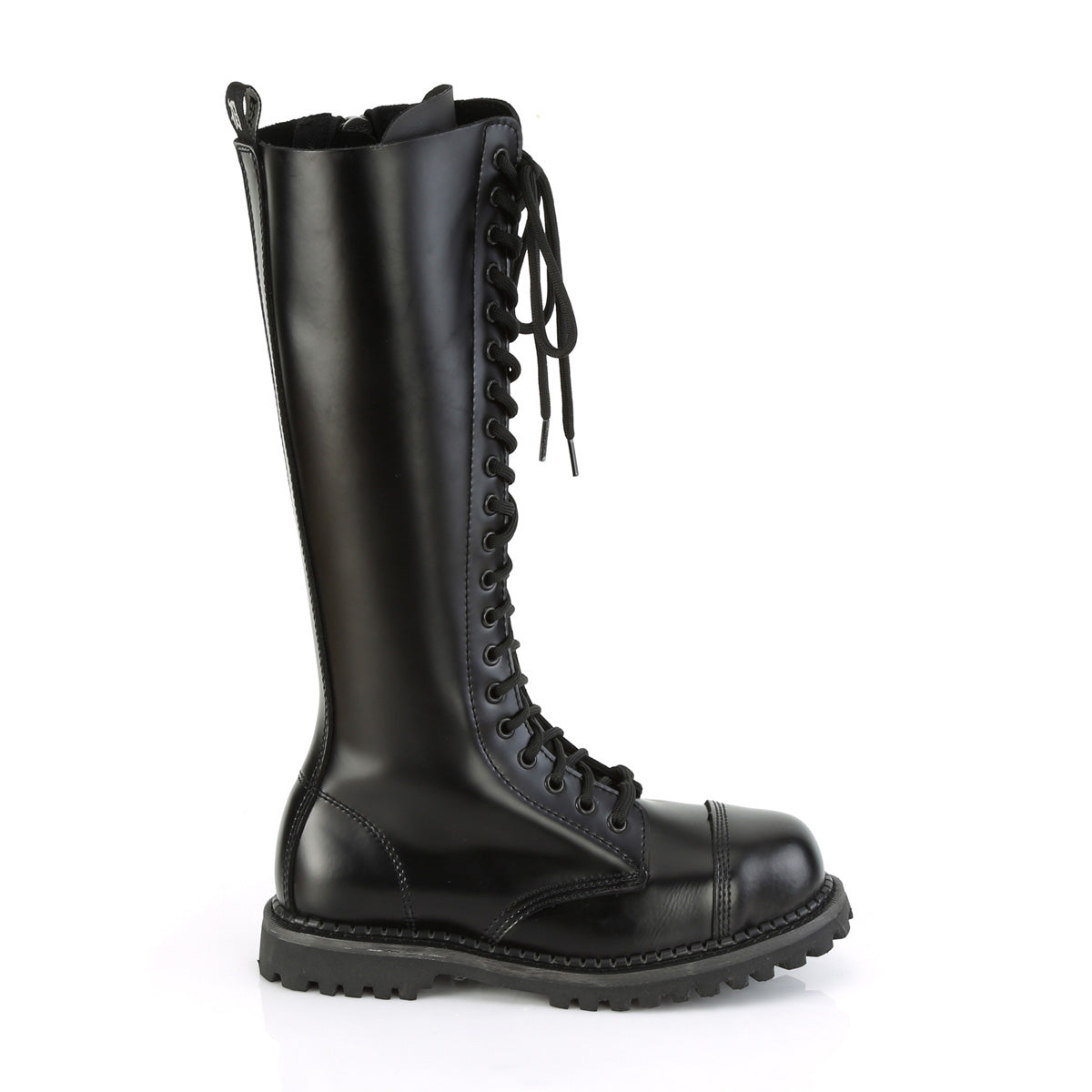 DemoniaCult Mens Boots RIOT-20 Blk Leather