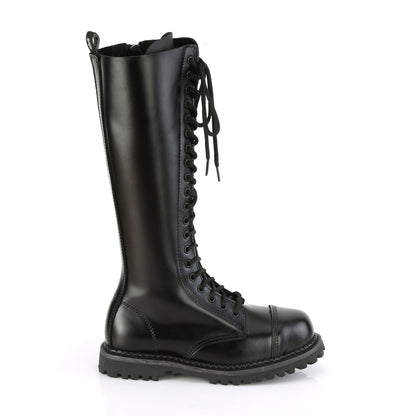 DemoniaCult Mens Boots RIOT-20 Blk Leather