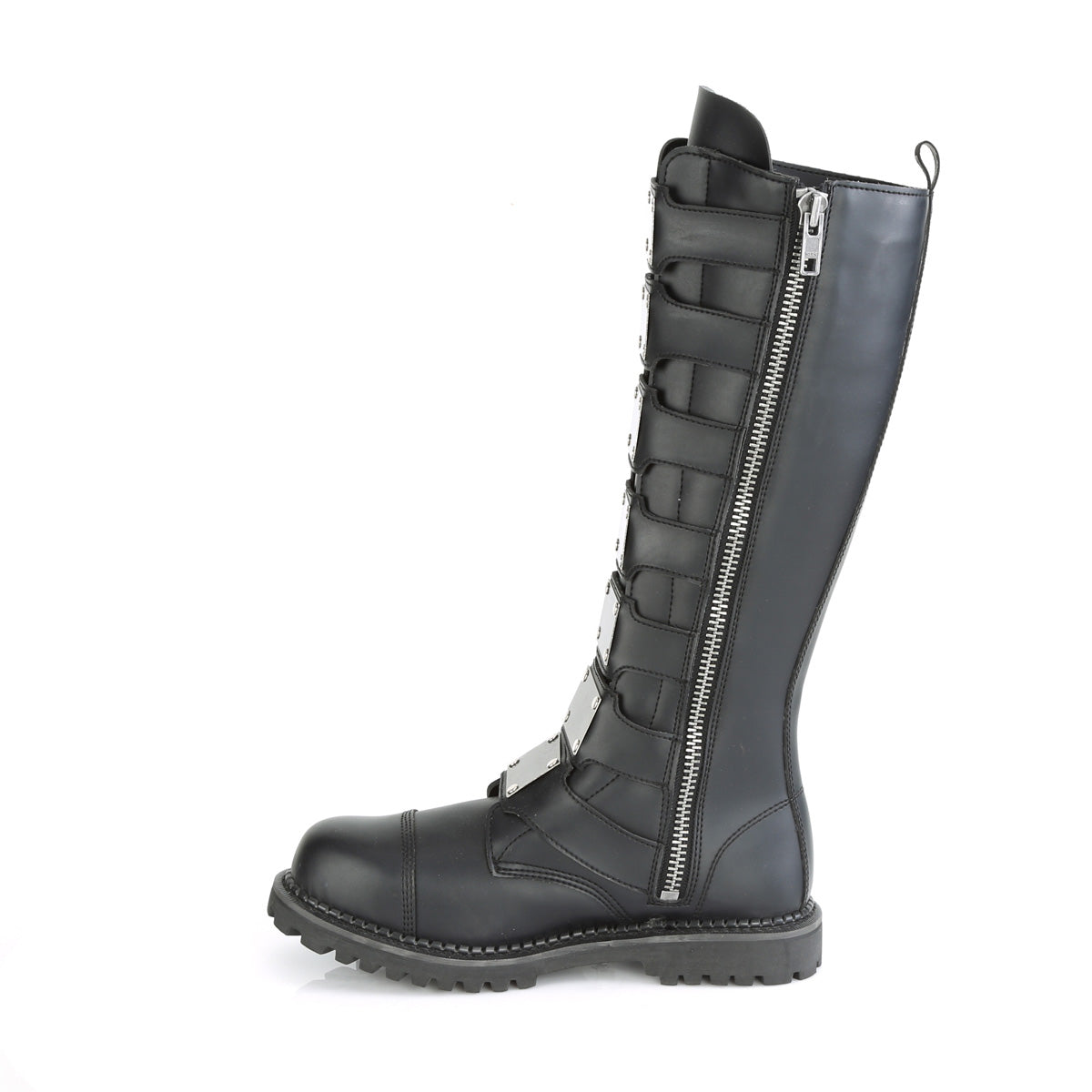 DemoniaCult Herrenstiefel RIOT-21MP BLK Vegan Leder