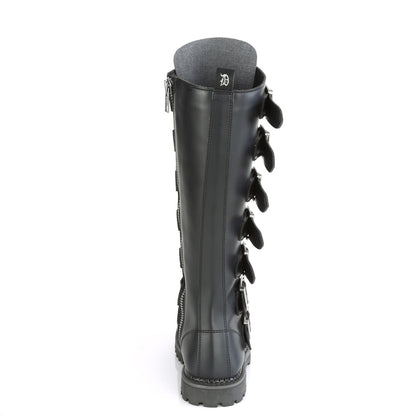 DemoniaCult Herrenstiefel RIOT-21MP BLK Vegan Leder
