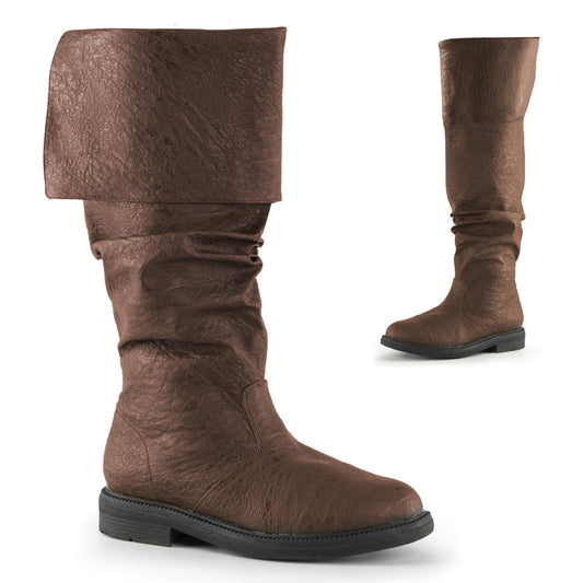 Funtasma Herrenstiefel ROBINHOOD-100 Braun beunruhigter PU