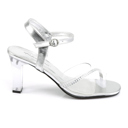 Fabulicious Frauen Sandalen ROMANCE-308r CLR-SLV Metallic PU