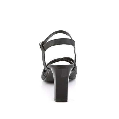 Fabulicious Damen Sandalen ROMANCE-313 BLK Satin PU