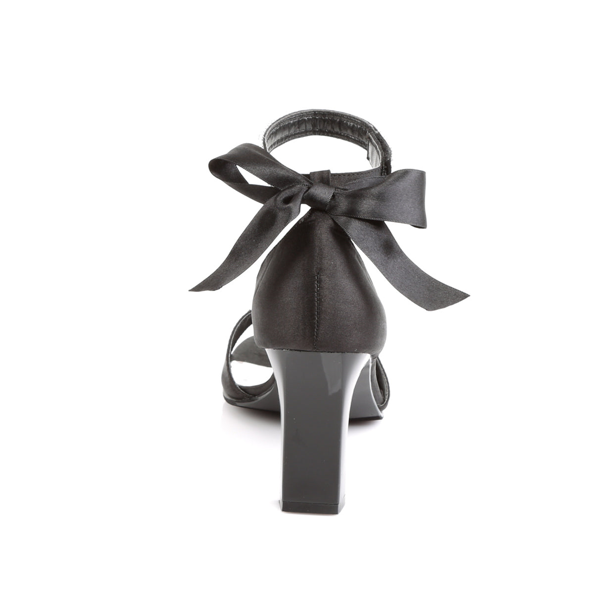 Pleaser Pink Label Frauenpumpen ROMANCE-372 BLK SATIN.
