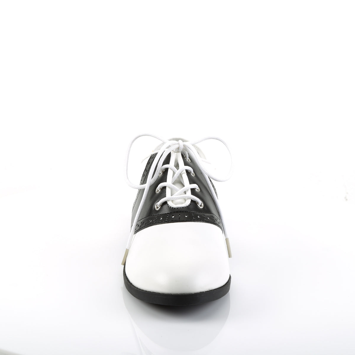 Funtasma Frauenpumpen Saddle-50 BLK-WHT PU