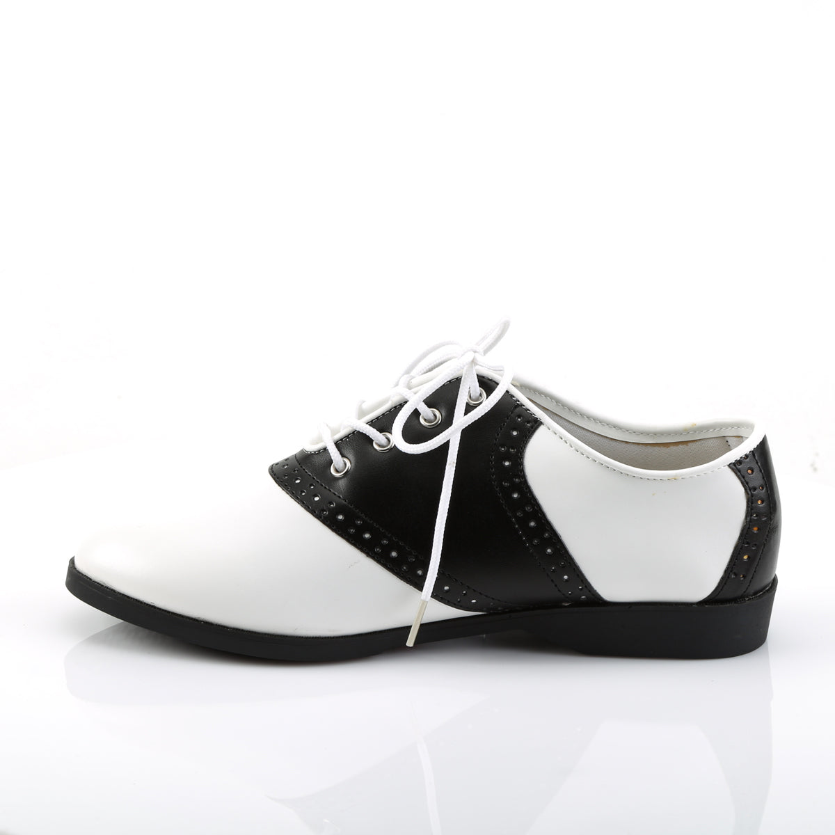 Funtasma Frauenpumpen Saddle-50 BLK-WHT PU