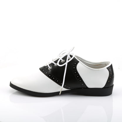 Funtasma Frauenpumpen Saddle-50 BLK-WHT PU