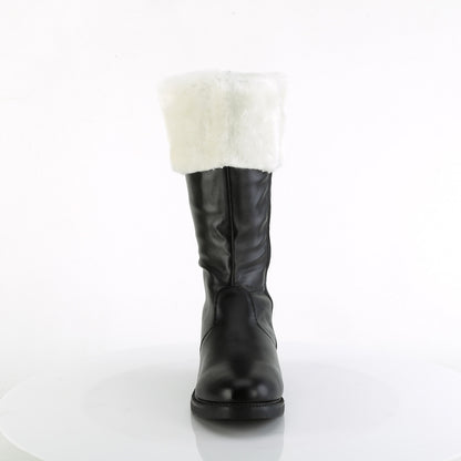 Funtasma Herrenstiefel Santa-100 BLK PU-WHT FAUX PELL